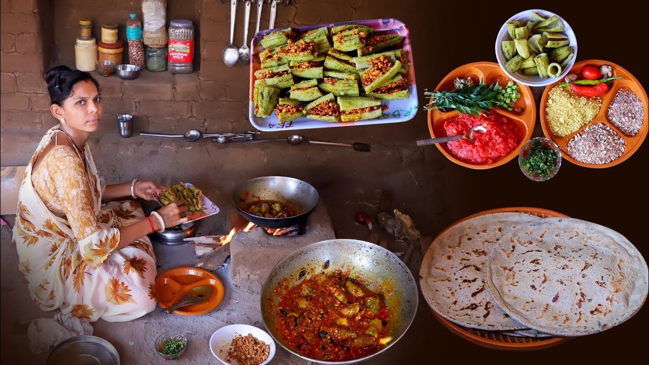 Healthy Vegetarian Food Recipe In Gujarat Village || Lunch Cooking || Village Food Recipe Healthy Vegetarian Food Recipe In Gujarat Village || Lunch Cooking || Village Food Recipe