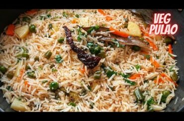 Vegetable Pulao recipe| Restaurant style veg Pulao | Quick & Healthy Vegetable Rice