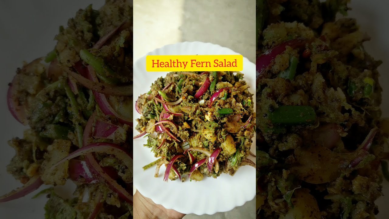 SUPER EASY Yummy Diet recipe – healthy fern salad| Salad recipes| Weight loss recipes| vegan recipes SUPER EASY Yummy Diet recipe - healthy fern salad| Salad recipes| Weight loss recipes| vegan recipes