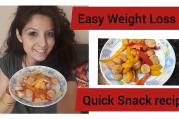 Healthy snack recipe| Weight loss recipe| Quick and healthy snack| Under 100 calorie snack