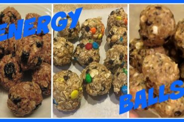 NO BAKE "COOKIE BALLS" 3 WAYS! [HEALTHY SNACK RECIPE]