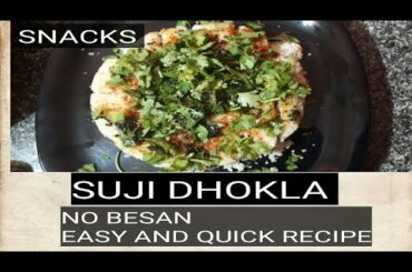 SUJI DHOKLA|HEALTHY AND EASY SNACKS RECIPE|COOK WITH APPU