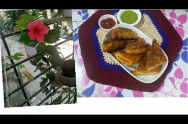 Healthy bread pakoda without deep frying