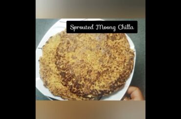 sprouted Moong Chilla/healthy recipe/vegetarian recipe/weight loss Recipe/vegetarian cooking in UK
