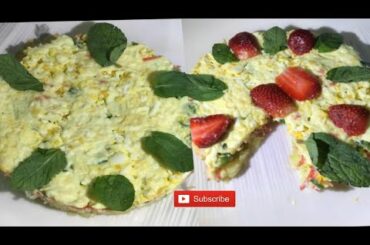 Layer cake salad recipe||Easy and healthy recipe by Food regale