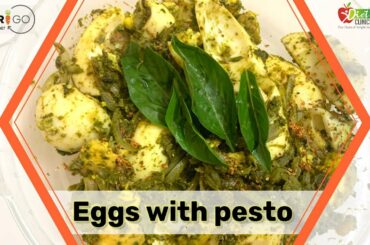 Eggs with Pesto | Healthy Recipes by Nutritionist Harpreet Pasricha