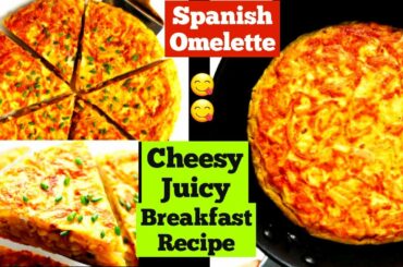 Spanish Omelette recipe in tamil | Easy breakfast recipes in tamil Healthy snacks recipes in tamil