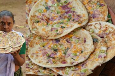 Kerala Style Mixed Vegetable Uttapam Recipe - Healthy Breakfast