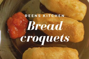 Bread Croquettes | Easy Snack Recipe | Evening Snack Ideas | Reens Kitchen |