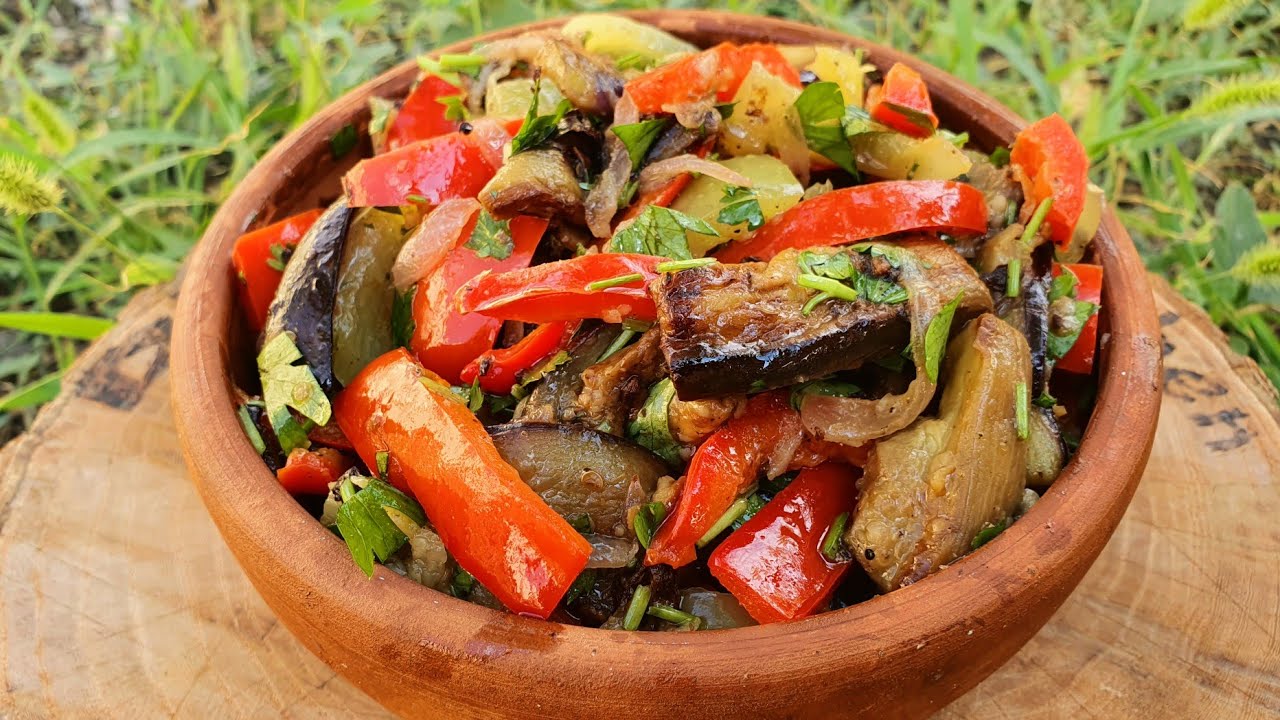 Healthy Eggplant Salad Recipe | Salad Recipes | asmr food Healthy Eggplant Salad Recipe | Salad Recipes | asmr food