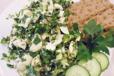 Healthy & Easy green EGG SALAD Recipe