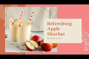 Refreshing Apple Sharbat Recipe | Apple Milk Thandai Recipe | Ramadan Special | CKSF | #Shorts