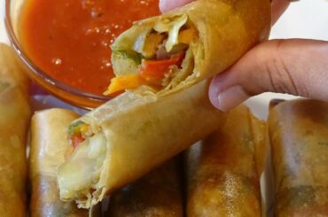 Instant snack recipe | Easy snack recipe | healthy snacks | snack recipes | homemade spring rolls