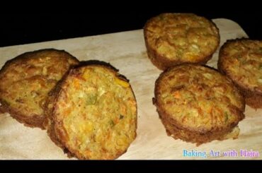 Chicken and Vegetable Muffins|Healthy Breakfast Recipe|Baked Egg Muffins|Baking Art with Hajra