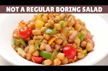 Your Favourite HIGH-PROTEIN VEGETARIAN SALAD For Weight Loss | Delicious Chickpea Salad Recipe