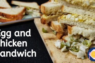 Egg and chicken mayonnaise sandwich - healthy food recipe - foodieprani