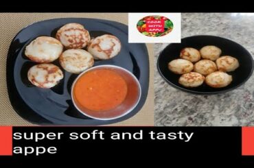 APPE RECIPE|PANIYARAM|PADDU|EASY SNACKS RECIPE|EASY BREAKFAST RECIPE|HEALTHY SNACKS|COOK WITH APPU