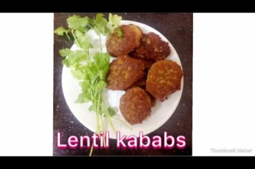 Red lentil kebabs Recipe - Nutritious veg kababs - Easy healthy snack recipe.dd's healthy cooking.
