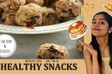 Healthy snack recipes Ft. Jisma & Vimal | weight loss diet| Evening snacks | Oats recipe | pancakes