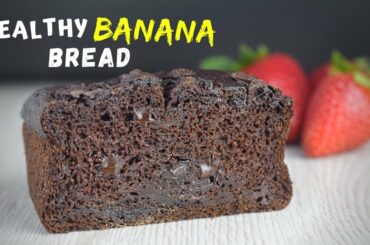 Chocolate Banana Bread You Can Eat for Breakfast (HEALTHY, with OATS!)