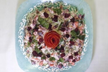 Healthy Salad Meal With Mixed Vegetable (Bangla By Reena's Modern Recipes)