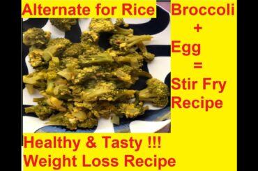 Broccoli Egg Stir Fry Recipe Indian Style/Broccoli Egg Poriyal/Healthy Weight Loss Recipe/#shorts