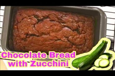 Double Chocolate Zucchini Bread | Moist and Healthy Chocolate Bread Easy Recipe by Vie