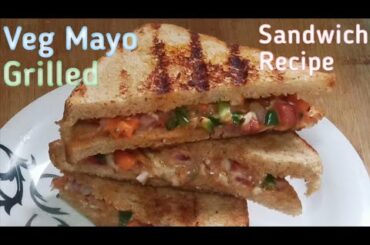 #short #shorts #healthy #share Cheesy Veg Sandwich Recipe/Veg Mayo Grilled Sandwich Recipe