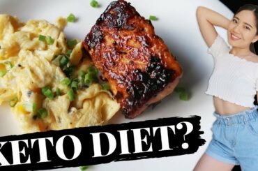 Healthy LOW CARB & KETO Meal Ideas | Eating Only KETO FOODS for a Day (good luck saken)!