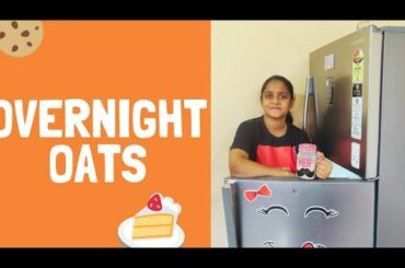 Overnight oatmeal | Healthy breakfast recipe | Overnight oats recipe