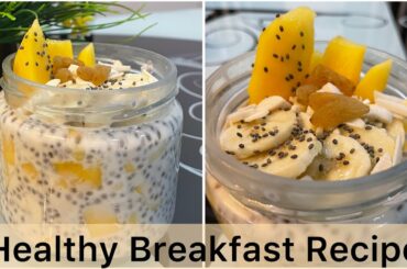 Chia Seed Pudding recipe || Fruit & Nut || Easy & Healthy breakfast || Healthy recipes