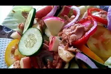 VEGETABLE AND TUNA SALAD l EASY & HEALTHY SALAD FOR WEIGHT LOSS l MALOU LOPEZ #shorts #youtubeshorts