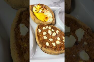 Healthy Turkish Pide Recipe l Grain Free and Gluten Free Turkish Flatbread Pizza #shorts