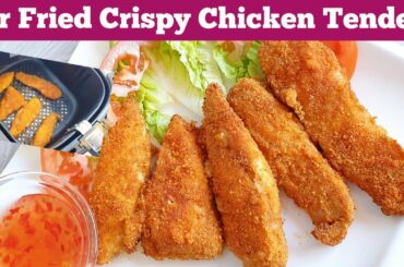 Healthy Air Fryer Chicken Tenders Recipes.How To Make Fried Chicken Strips In An Air fryer. BREADED