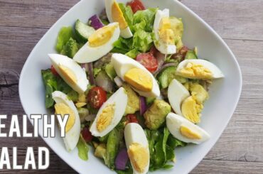 Easy Quick Healthy Salad | Salad Recipes | Avocado Egg Salad Recipe |Cucumber Salad