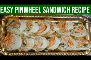 Easy Pinwheel Sandwich Recipe I Sandwich Recipe I Bread Sandwich I Apna Langar by Afrasiab Nizami
