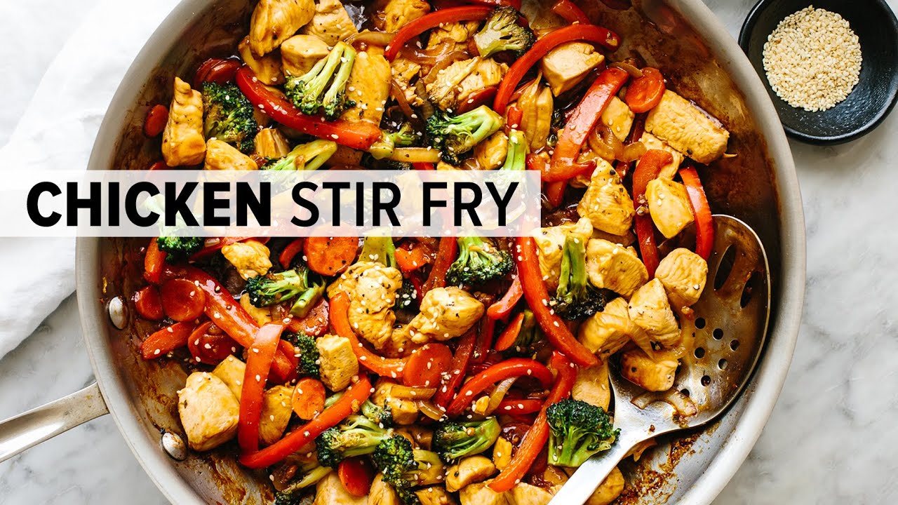 CHICKEN STIR FRY | easy, healthy 30-minute dinner recipe! CHICKEN STIR FRY | easy, healthy 30-minute dinner recipe!