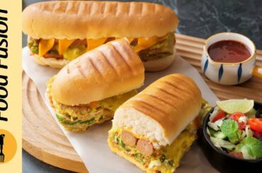 Vegetable & Sausage Sandwich Recipe By Food Fusion (Ramzan Special)