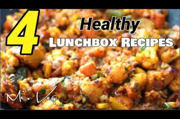 4 Healthy Lunch Recipes / Full of vegetables / Mix Vegetables Recipes / Dinner Recipes