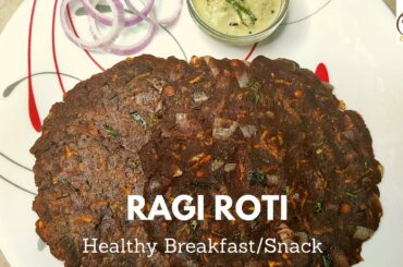 Ragi Roti | Healthy Breakfast Recipe | Ragi Adai | Kezhvaragu Adai | Healthy Snack recipe
