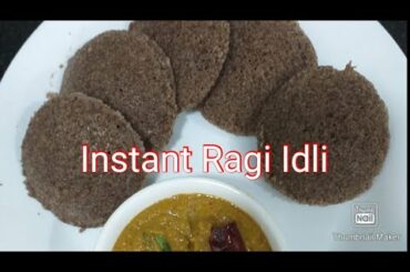 # Shorts| Instant Ragi Idli Recipe | Finger Millet Flour Idli | Ragi Recipes | Healthy Recipes