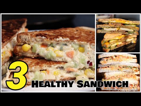 3 Easy & Healthy Sandwich Recipe / New Recipes 2021 / Breakfast Recipes / Evening Snacks 3 Easy & Healthy Sandwich Recipe / New Recipes 2021 / Breakfast Recipes / Evening Snacks