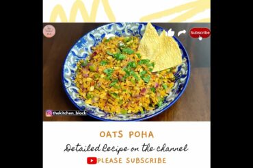 Healthy recipe #shorts | How to make roasted Oats Poha | tasty oats recipes