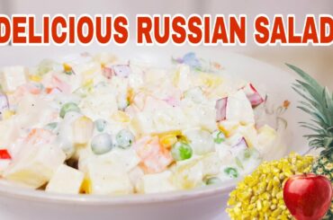 AUTHENTIC RUSSIAN SALAD RECIPE | HEALTHY AND EASY TO PREPARE |