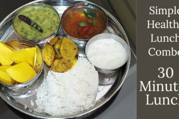 My Lunch Routine | Simple Healthy Lunch Combo | 30 minute lunch preparation |VLog| Veg meals | Tamil