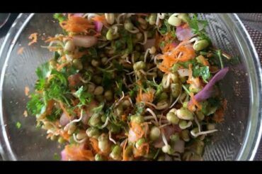 Sprouts Salad Recipe - Healthy Food | Shilpa Cuisine | Vegetables | Breakfast | Snacks