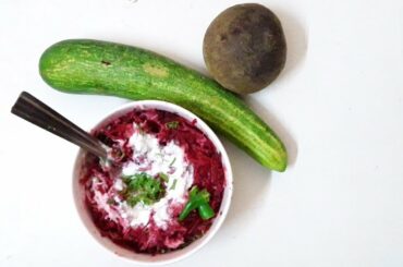 healthy salad | beetroot cucumber salad