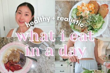 WHAT I EAT IN A DAY // healthy + realistic meal ideas & comparison chat