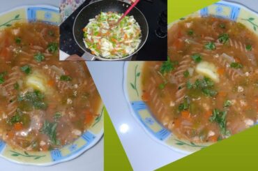 Healthy Vegetables Pasta Soup Recipe| Weight Loss Recipe| Dinner or Lunch