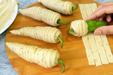 Evening Tea Time Snack Recipe | Snacks Time Recipe | Crispy Stuffed Green Chili Recipe |